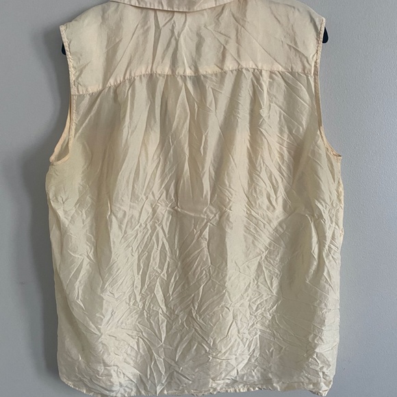 Vintage XL Sleeveless Silk Top - Picture 2 of 3